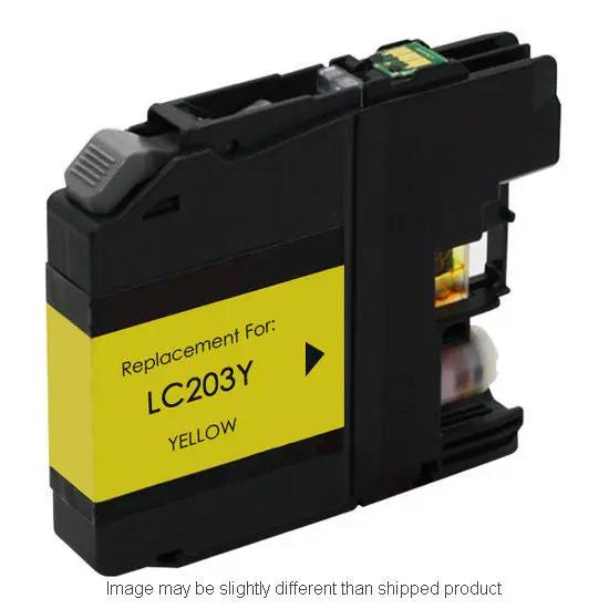 LC203Y hi-yield yellow ink cartridge for Brother printers