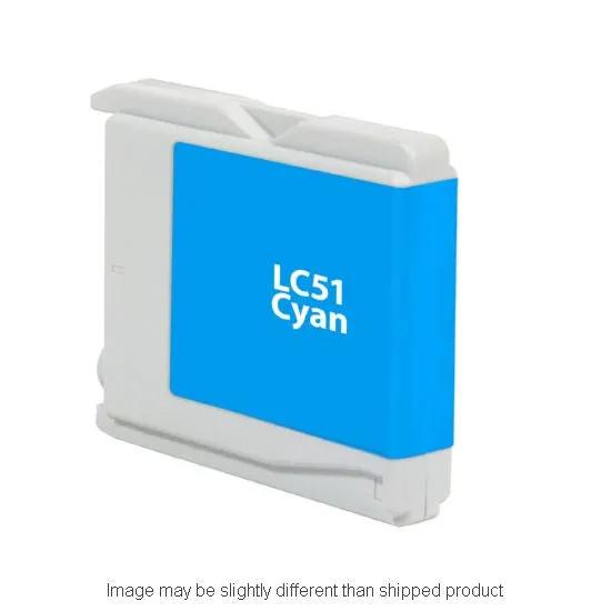 LC51 cyan ink cartridge for Brother SD YLD by The Toner Depot