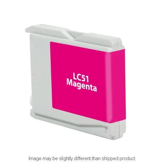 LC51 Magenta ink cartridge for Brother printers, high-quality replacement