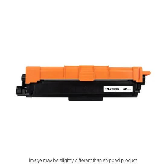 SD YLD black toner cartridge TN-223BK by The Toner Depot with orange protective housing