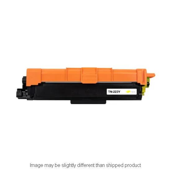 TN223 SD Yellow toner cartridge by The Toner Depot, orange-top black-body.