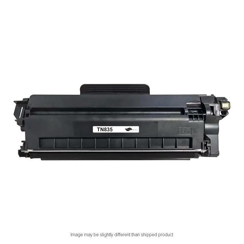 TN835 black toner cartridge for Brother printers; high-yield