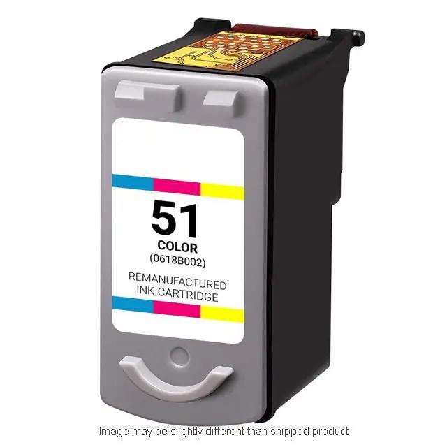 Canon CL51 tri-color ink cartridge, remanufactured 0618B002