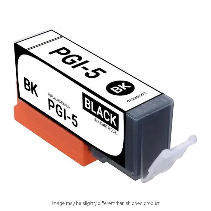 PGI-5 Black pigment ink cartridge for Canon printers, The Toner Depot brand, compact boxed packaging shown