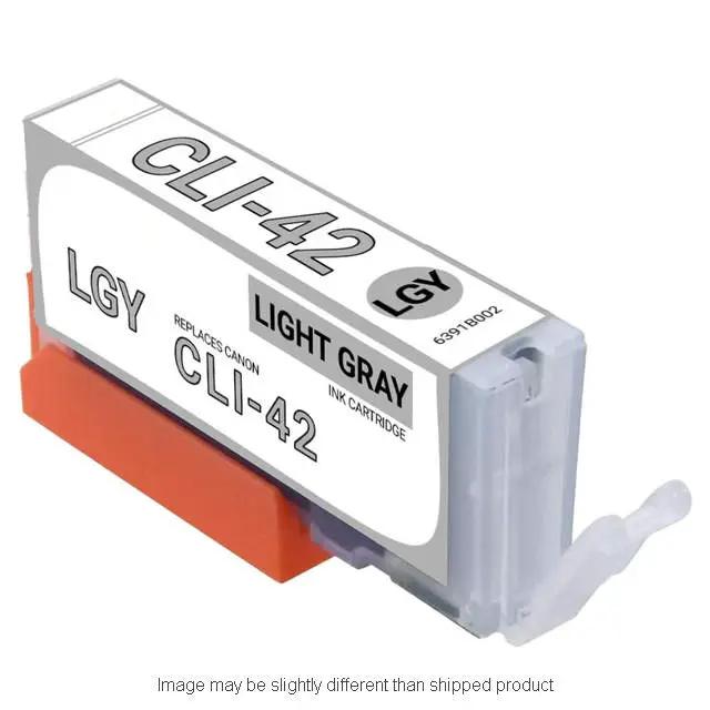 CLI-42 light gray ink cartridge with orange chip; replaces Canon CLI-42