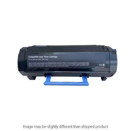 SD YLD Black toner cartridge for Dell 593-BBYO, black body with blue pull handle