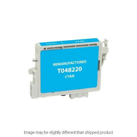Remanufactured Epson T048220-S cyan ink cartridge, standard yield