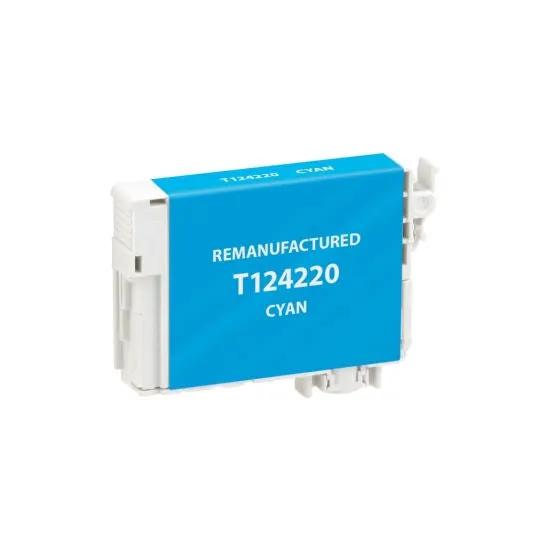 T124220 cyan ink cartridge for Epson printers, remanufactured