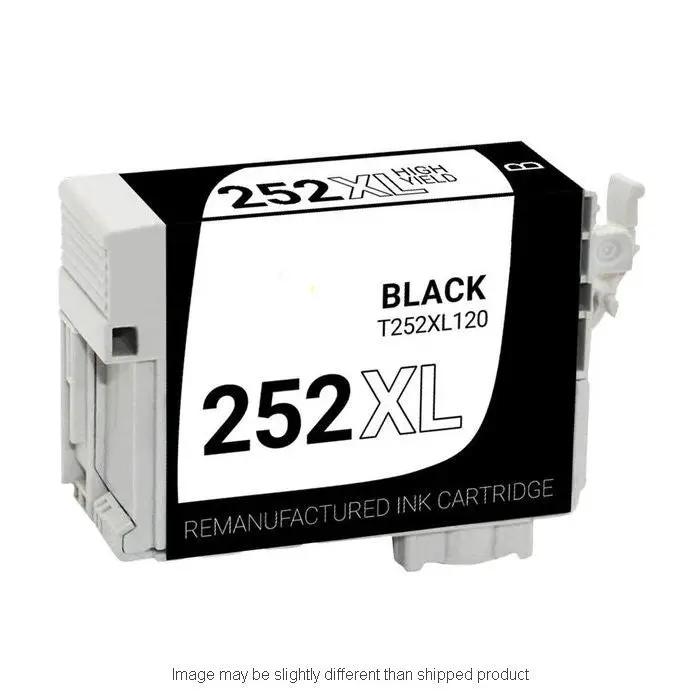 Epson T252XL120-S high-yield black ink cartridge, remanufactured 252XL