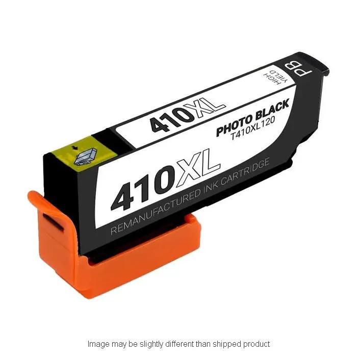 Epson T410XL120-S high-yield photo black ink cartridge, remanufactured