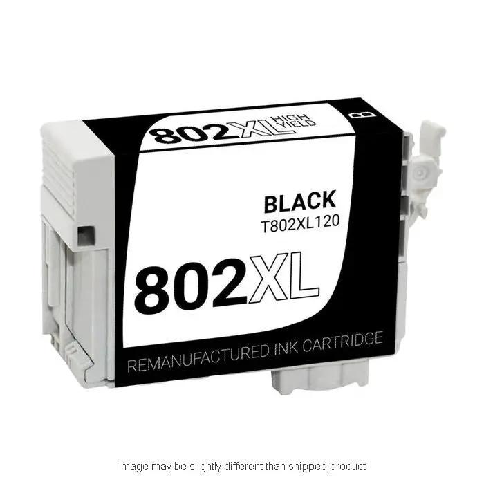 802XL hi-yield black ink cartridge for Epson T802XL120