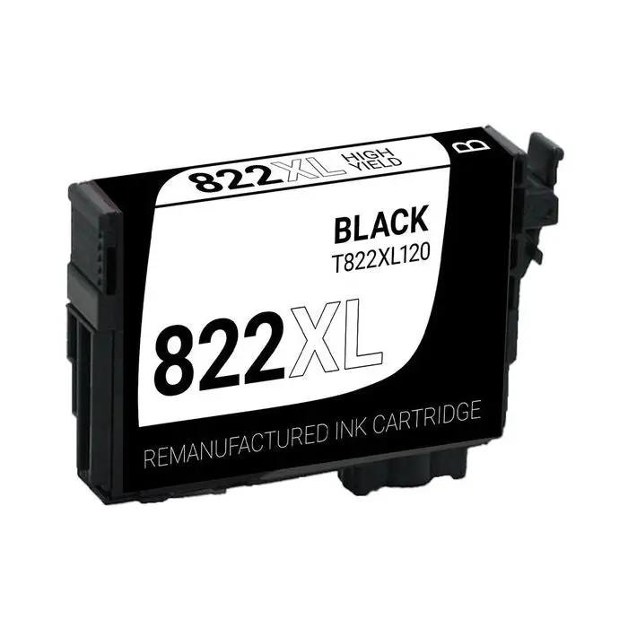 EPSON T822XL120-S hi-yield black ink cartridge, remanufactured