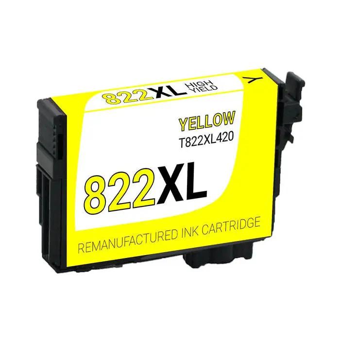 Epson 822XL Yellow High-Yield ink cartridge, remanufactured by The Toner Depot