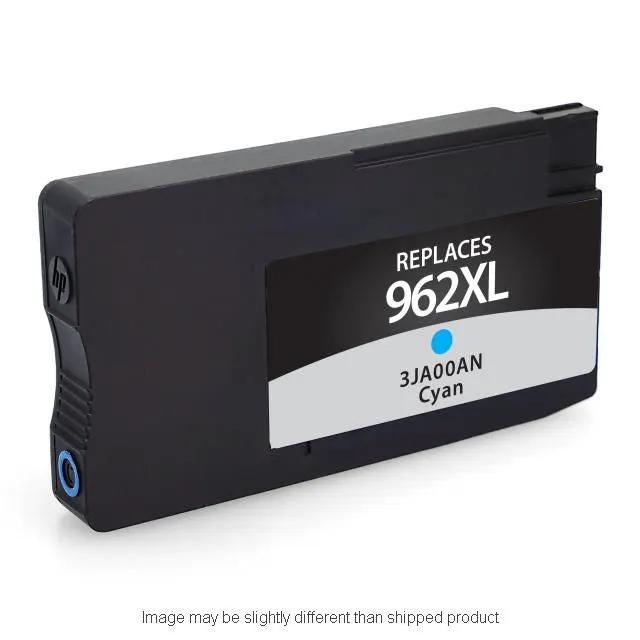 HP 962XL high-yield cyan ink cartridge for COMPRP 3JA00AN by The Toner Depot