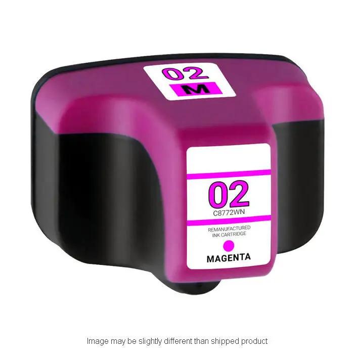 Ink cartridge HP 02 magenta, standard yield, remanufactured