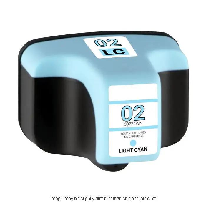 HP ink cartridge, cyan, compatible with HP 02 C8774WN, standard yield 220 pages