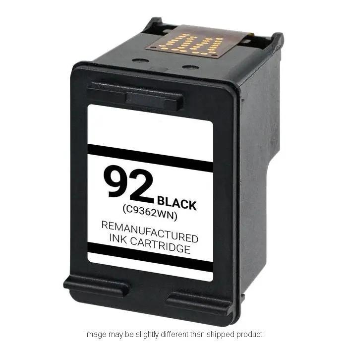 Remanufactured HP C9362WN 92 Black ink cartridge for HP printers