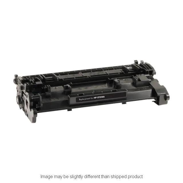 COMPRP HP CF258AM 58A SD MICR toner cartridge, black plastic replacement for HP CF258A