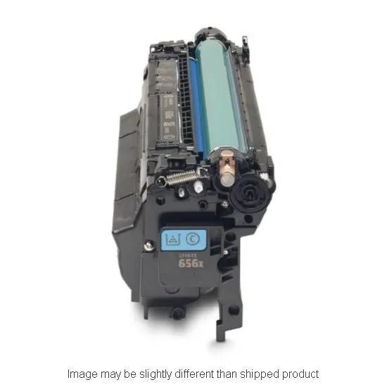 HP CF461X 656X cyan high-capacity toner cartridge, remanufactured