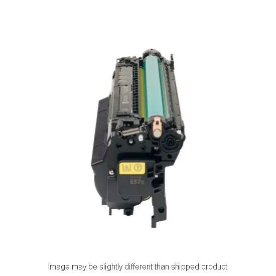 HP 657X yellow high-yield toner cartridge, remanufactured CF472X