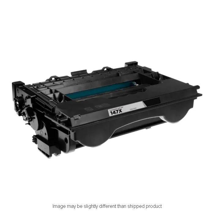 HP 147X high-yield black toner cartridge from The Toner Depot with used chip