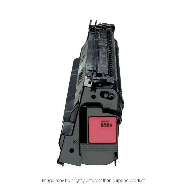 HP W2003X 658X high-magenta toner cartridge by The Toner Depot, remanufactured with a new chip