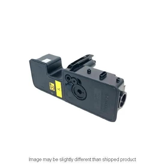 Kyocera TK5242 SD yellow toner cartridge with black housing and visible gears