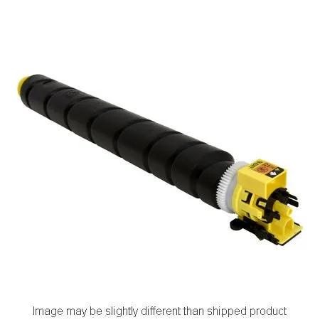 KYOCERA TK8347 SD Yellow toner cartridge with yellow end cap and chip