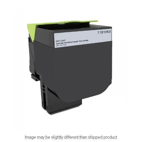 Lexmark hi-yield black toner cartridge, high-capacity toner for printers