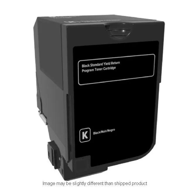 SD YLD Black Toner cartridge by The Toner Depot for Lexmark 74C1SK0; premium replacement