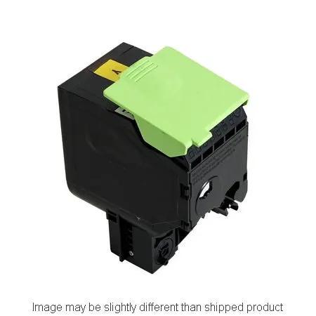 80C0S40 SD Yellow toner cartridge with green top, Lexmark
