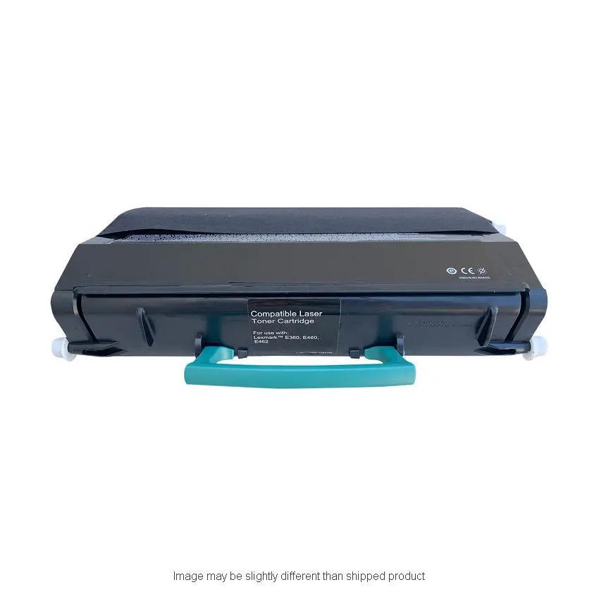 Lexmark hi-yield black toner cartridge with teal handle