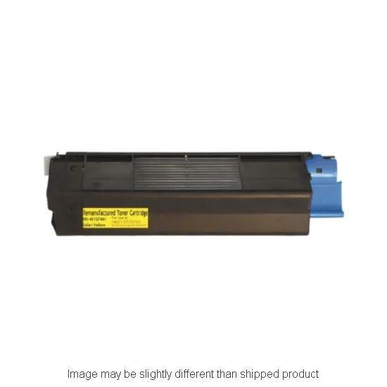 Okidata yellow high-yield toner cartridge 42127401 The Toner Depot