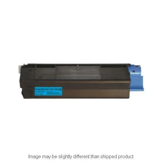 Okidata hi-yield cyan toner cartridge, model 42127403, by The Toner Depot