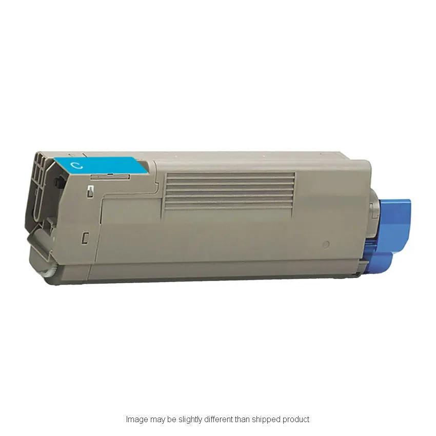 OKIDATA SD YLD Cyan toner cartridge model 44059111 with blue end cap