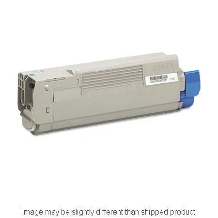 Okidata SD YLD Black toner cartridge with blue end cap