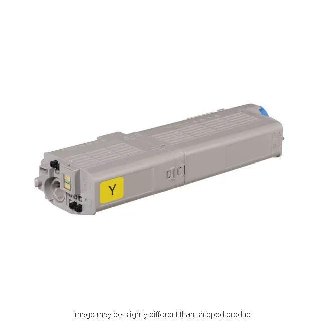 Okidata hi-yield yellow toner cartridge for color prints