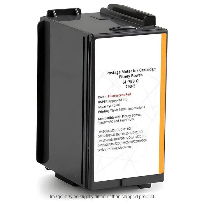 Fluorescent red ink cartridge for Pitney Bowes 7935 postage meter