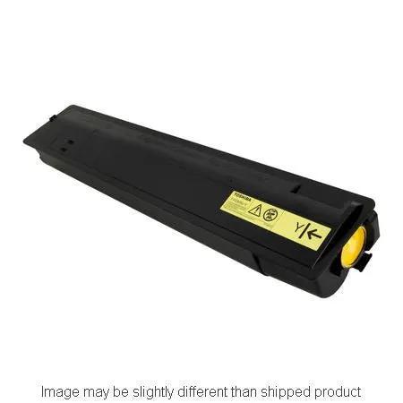 SD Yellow toner cartridge Toshiba TFC505UY, black plastic body with yellow end cap