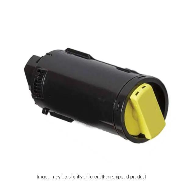 Xerox 106R03865 Hi-Yield Yellow Toner Cartridge, black body with yellow end cap