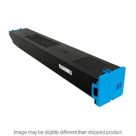 Sharp MX-61NTCA cyan toner cartridge, standard yield, 24,000-page capacity